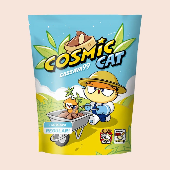 코스믹캣 카사바99 레귤러 6L 먼지없는 고양이 모래 일반입자